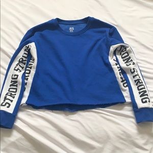 Justice crop sweatshirt